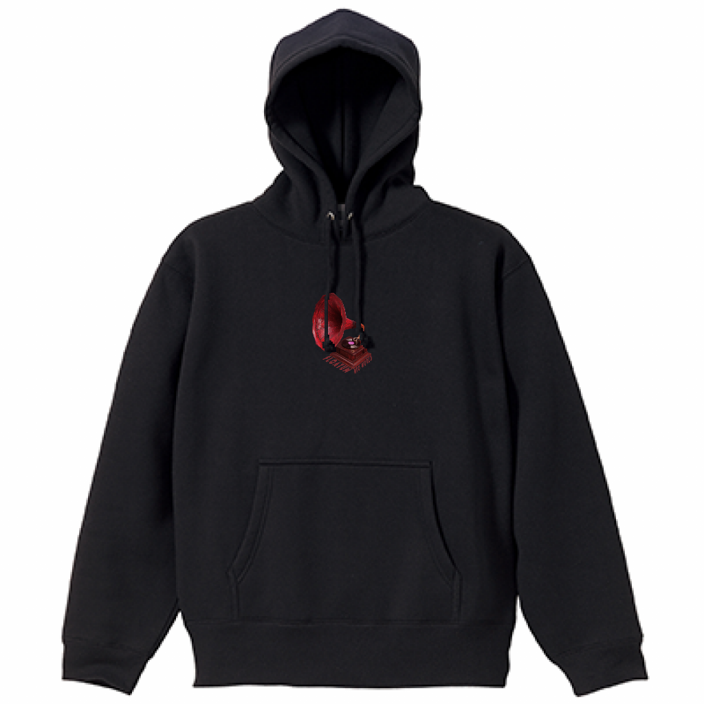 Red Record Logo Hoodie